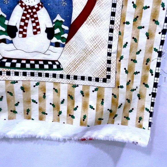 Vtg Debbie Mumm Mumms the Word Christmas Fabric Panel DIY Apron Oven Mitts Santa - Picture 15 of 16